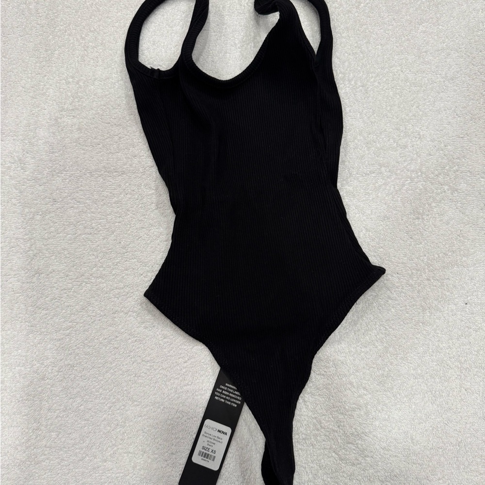 Fashion Nova Black Snatched Bodysuit